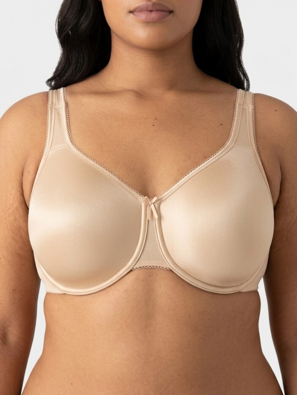 Wacoal 855192 Basic Beauty Seamless Underwire Bra 44H Naturally Nude Full Figure